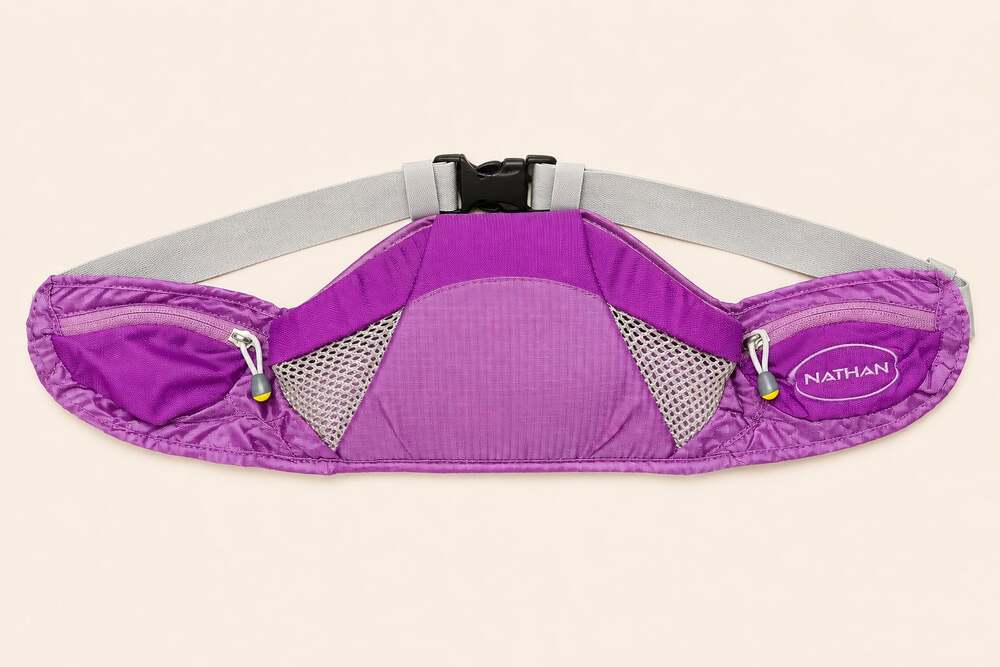 Nathan Purple Running Hydration Waist Belt Fanny Pack Trail Marathon